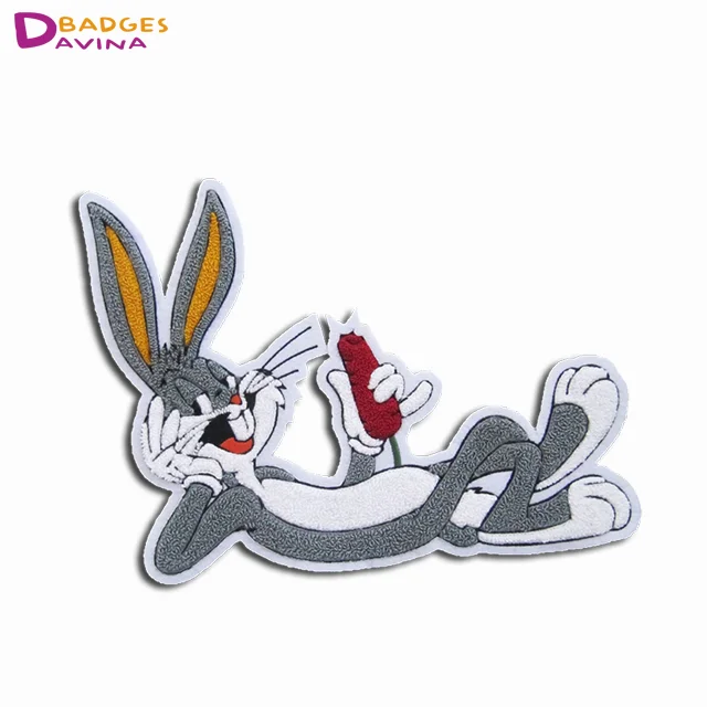 
Double layer towel embroidery chenille custom letter patches clothing labels 