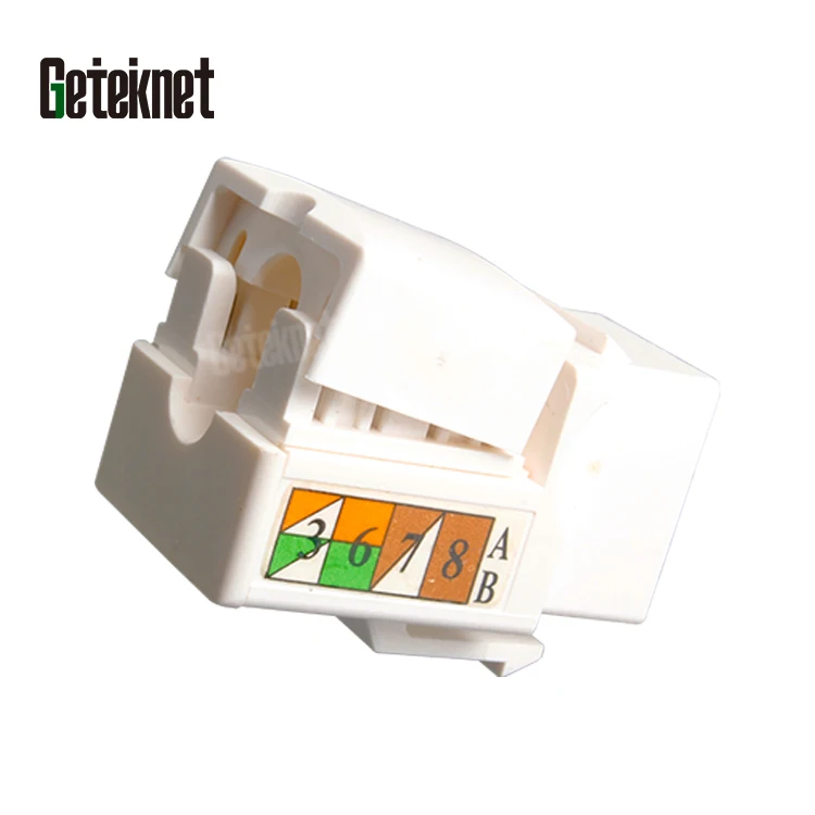 Модульный соединитель 8P8C Cat5e Cat6 keystone jack RJ45 сетевой