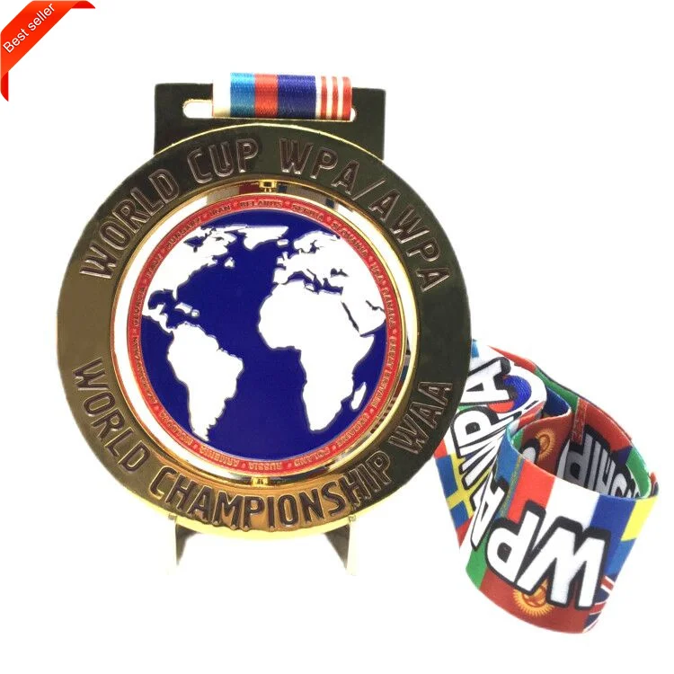 Manufacturer Custom Medal Sublimation Sport Gymnastic Kung Fu Swimming Ironman Spinning Medal Champions League Medal