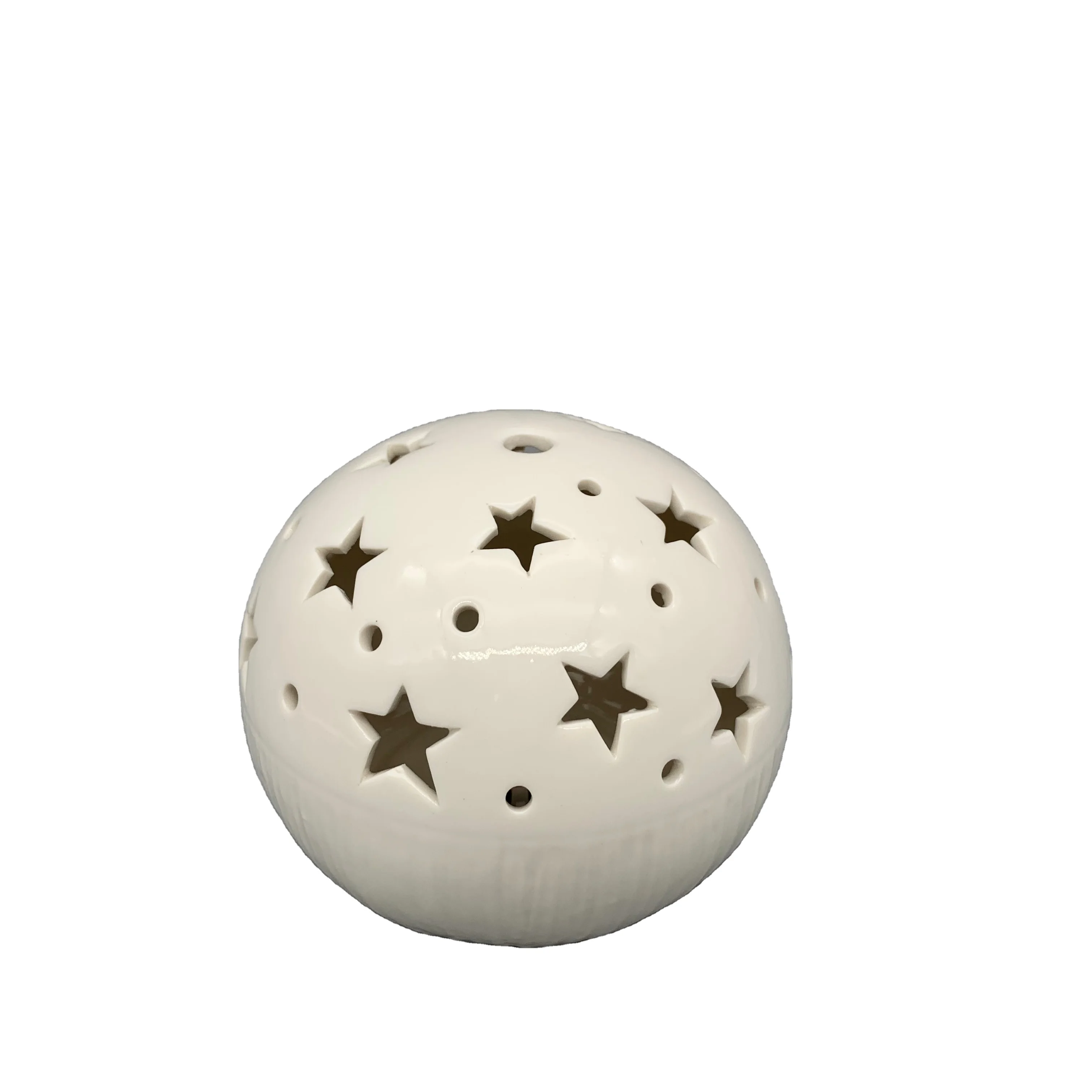 Ceramic Globe Nightlight for kids Christmas Round star  led nightlight