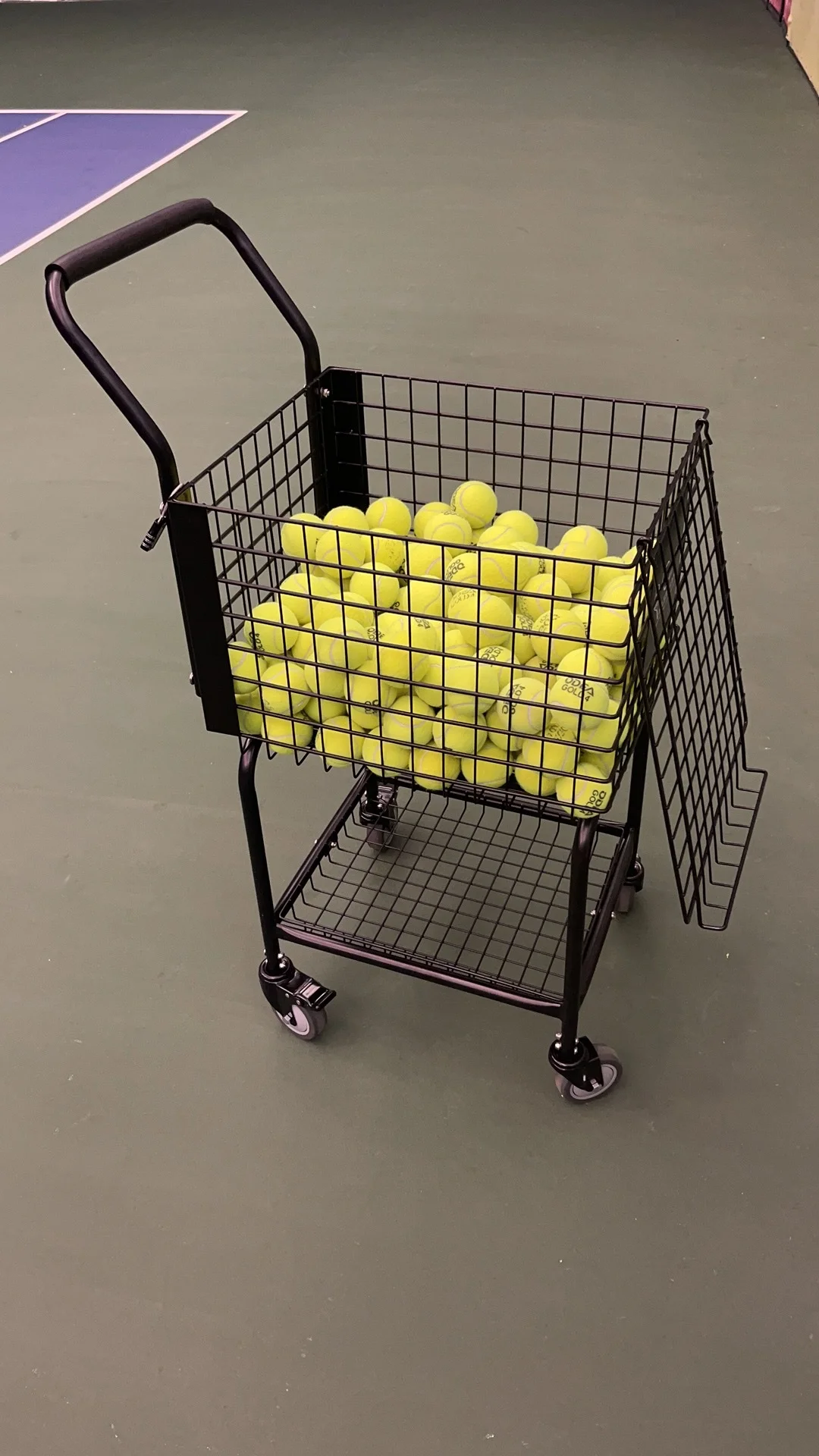 Factory ODM/OEM Portable ball cart for tennis ball cart  tennis cart large storage capacity holds 300 tennis balls