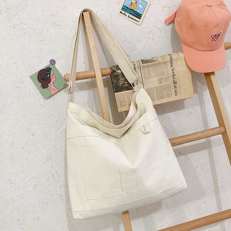 DICHOS Crossbody Bag Large Capacity Casual Women Solid Color Korean Style Single Shoulder Artistic Style Crossbody Bag New