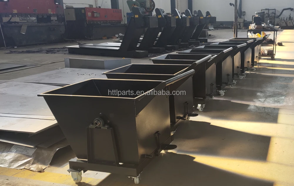 CNC machine hinged belt steel chip conveyor