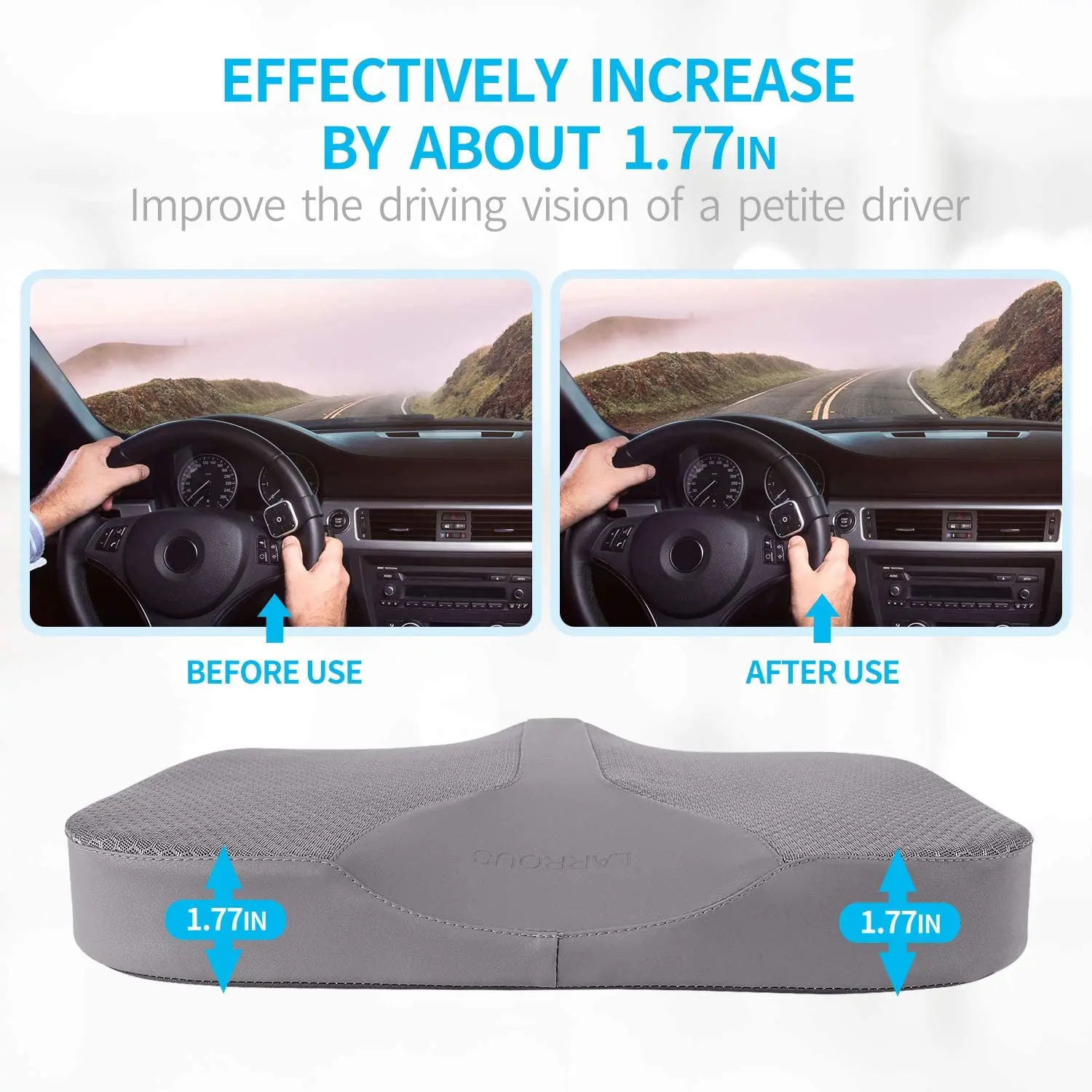 Kingworth Factory Wheelchair Pain Relief Tailbone Special Memory Foam Car Seat Cushion
