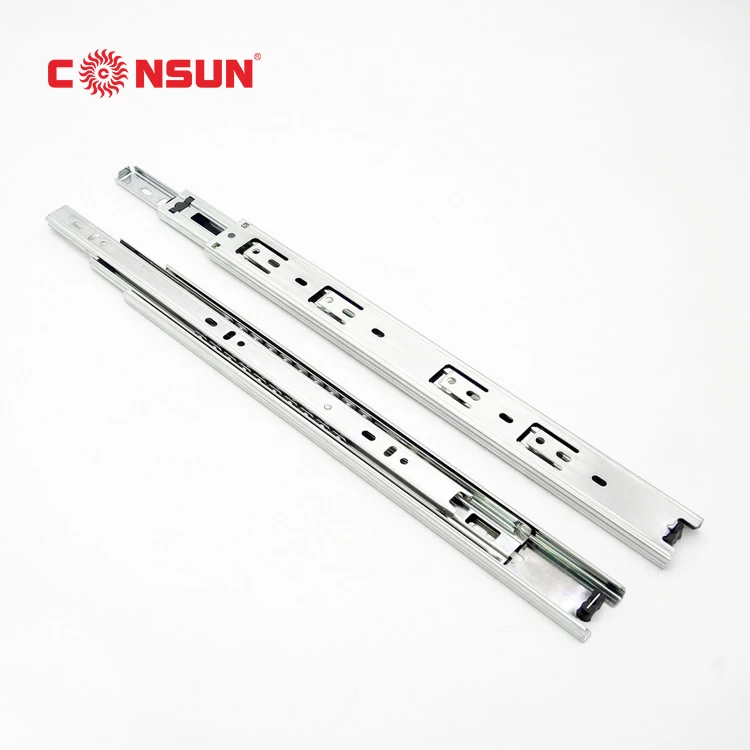 Furniture Kitchen Cabinet 40mm Full Extension Ball Bearing Slides Telescope Channel  Drawer Slides