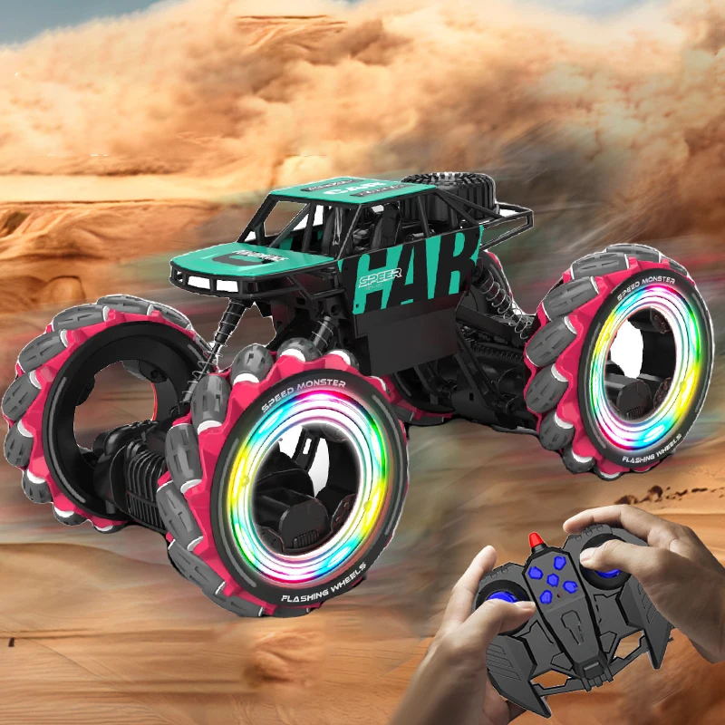 New 1/12 Cool Style 2.4ghz High Speed Drift Climbing Car With Led Light Music Rc Cars for Kids Toys