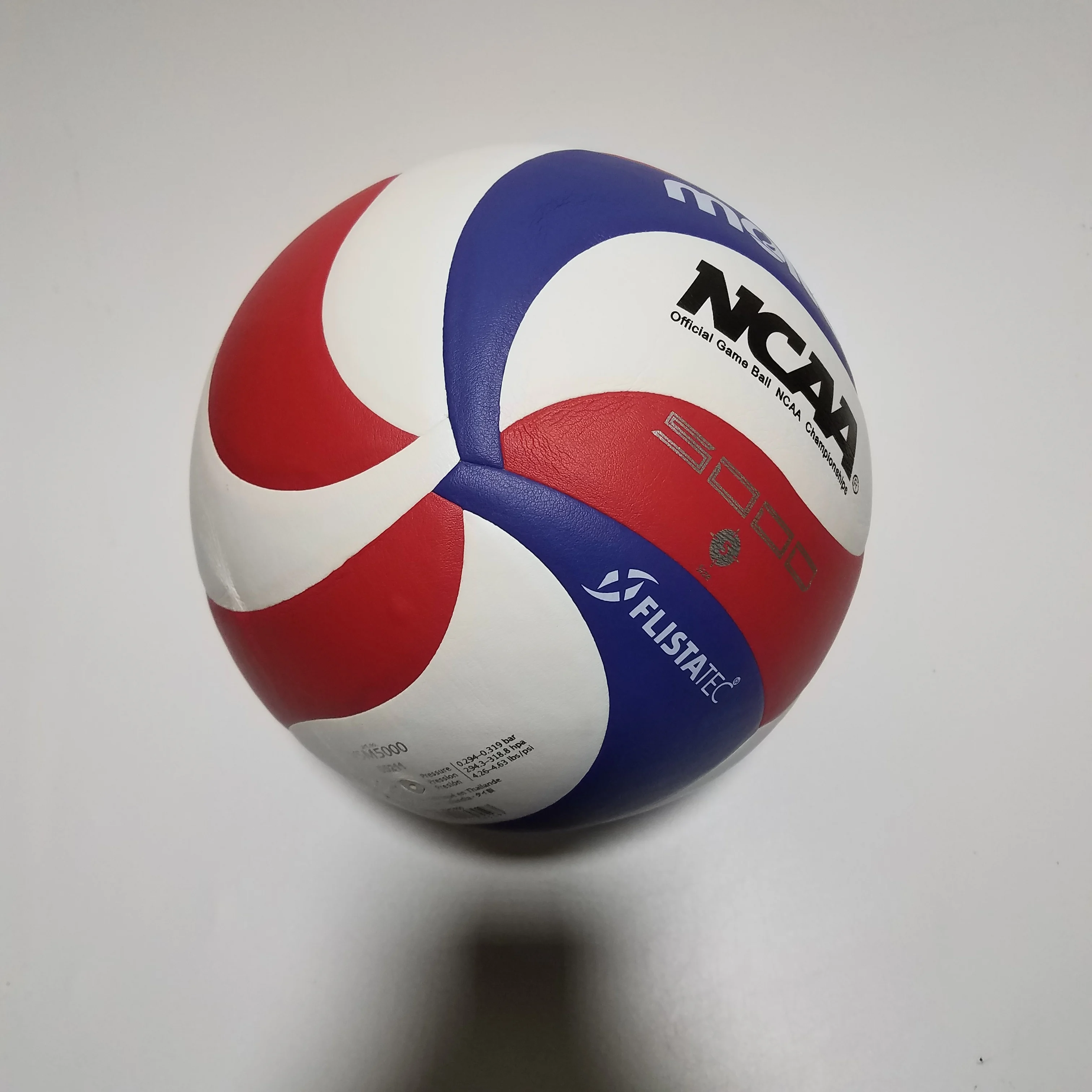 PU leather molten NCAA M5000 soft touch match volleyball ball logo can be customize size 5