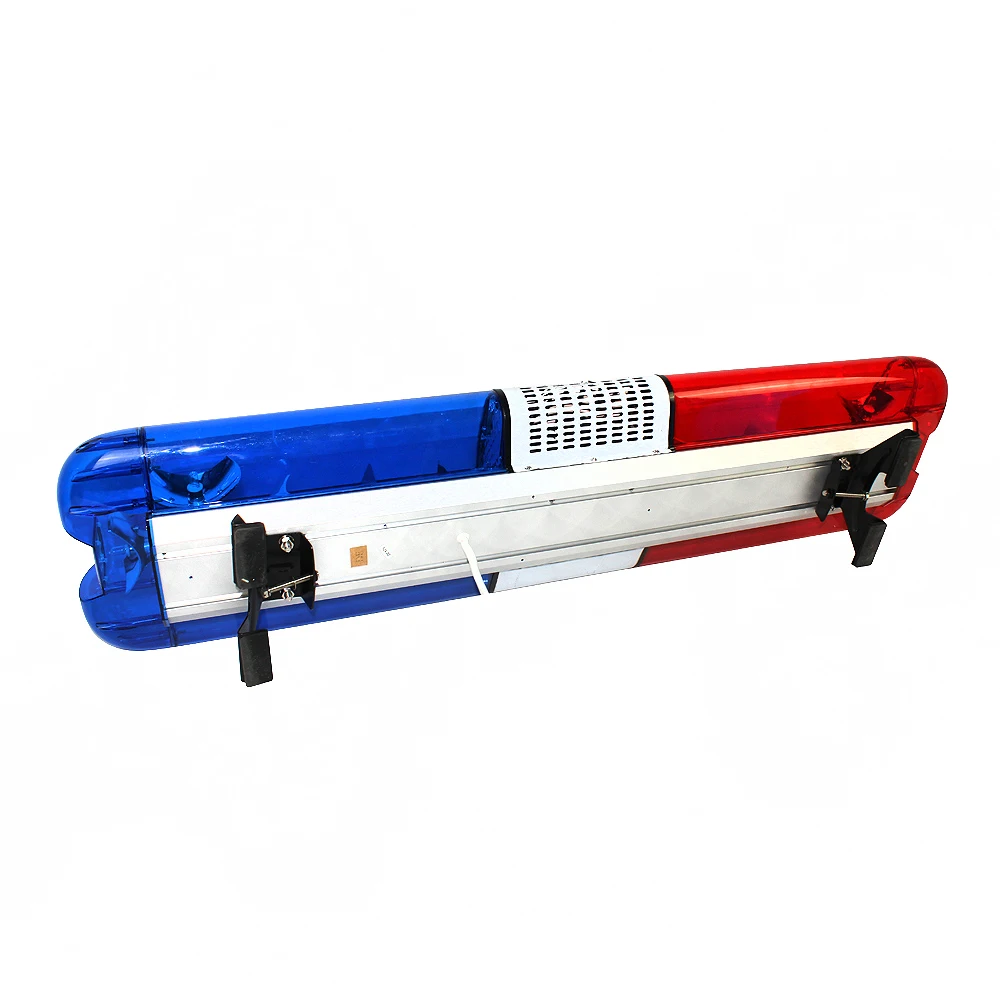 Lengthen Custom Made Led 1500Mm 12V 24V Car Siren Rotator Lightbar Patrol Car Halogen Light Bars With Speaker Siren