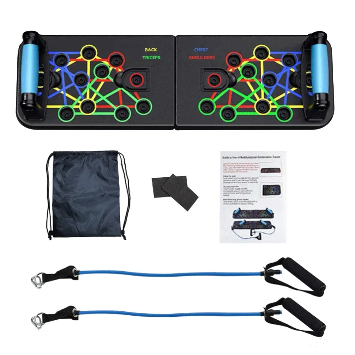 Multi Function 23 in 1 Foldable Push Up Board Abdominal Chest Muscle Training Home Gym Exercise Body Building Equipment