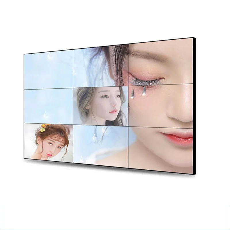 Indoor 55 inch high-definition waterproof LCD splicing screen logo sexy Chinese LCD video wall