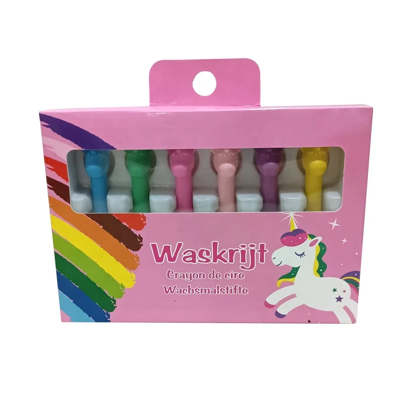 
Unicorn shape fancy kids crayons for art drawing 