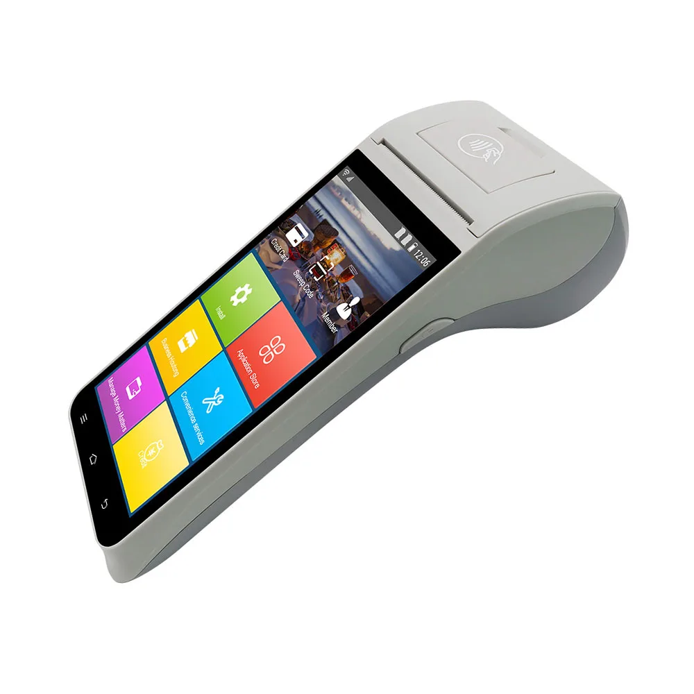 High Quality Wireless Z91 Android 11.0 NFC Reader Barcode Scanner 4G Handheld POS Terminal with Printer