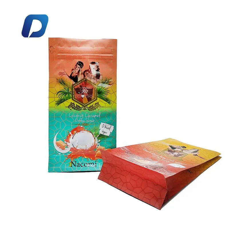 250g 500g 1kg food grade custom printed flat bottom coffee bag packaging with valve vent