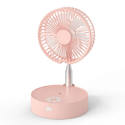 
N98 Retractable Folding Electric Fan Portable Desktop Rechargeable Fan USB Humidifying Spray Shaking Head Electric Fan 