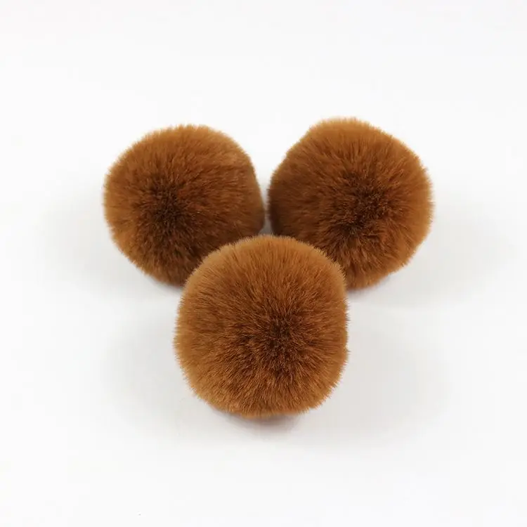 2021 furball01-5cm low price small size Artificial rabbit Fur ball Pompom for diy hair clip dress shoes accessory