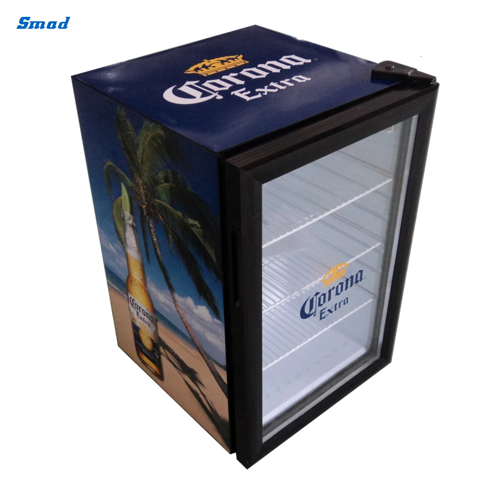 
Mini Counter Top Display Beverage Cooler Glass Door Mini Beer Fridge 