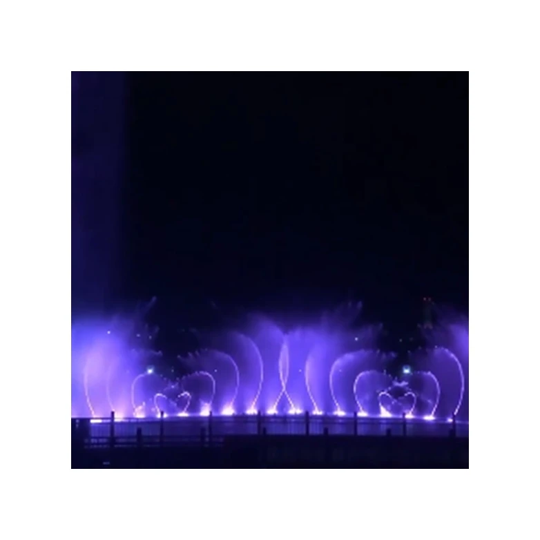 China Customized wholesale musical flowing fountain Decorative Led light stage water fountain