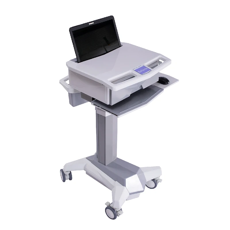 Laptop cart with drawer medical trolley