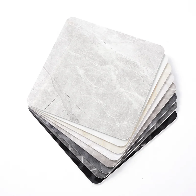 Custom 1220*2440*3Mm UV Faux Marble Solid Wooden Plastic PVC Marble Sheet for Wall Decoration