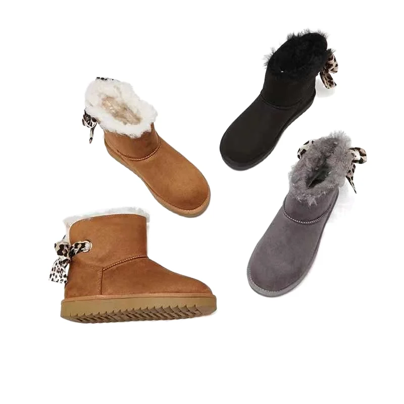 Indoor otudoor Boots Warm Fur Gift for Christmas Furry Fluffy Winter Wholesale Ladies for Women Fashion Trend OEM Box