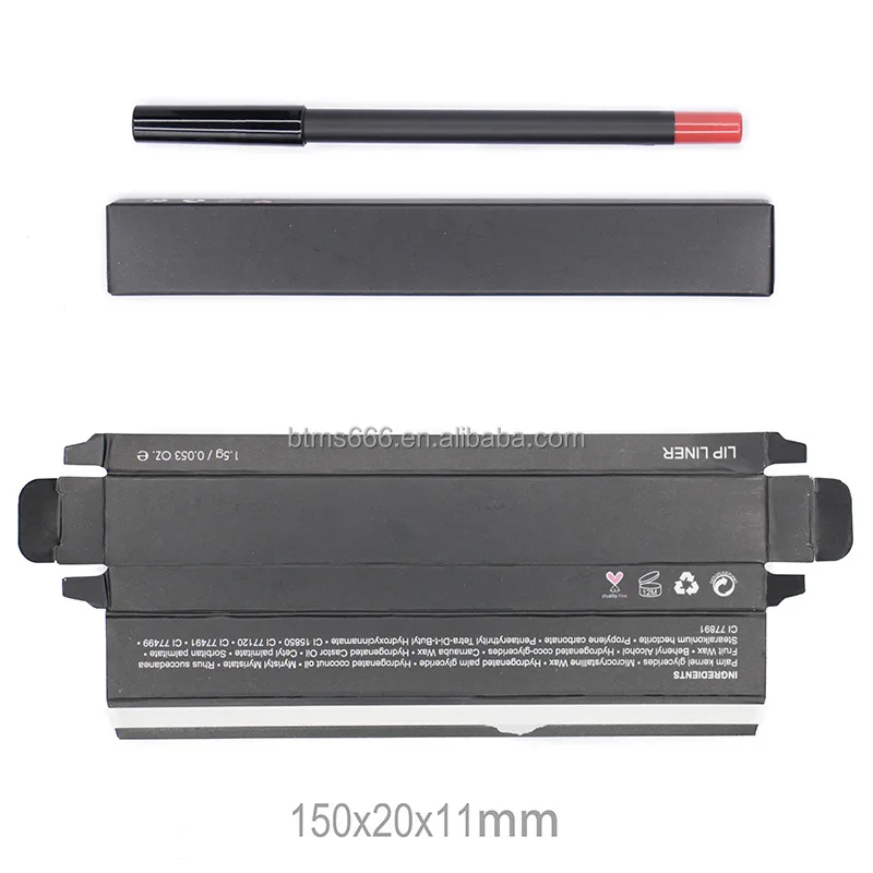 OEM LOW MOQ 13 Color Private Label Makeup Cosmetics No Logo Waterproof Big Matte Velvet Lip Liner Pencil