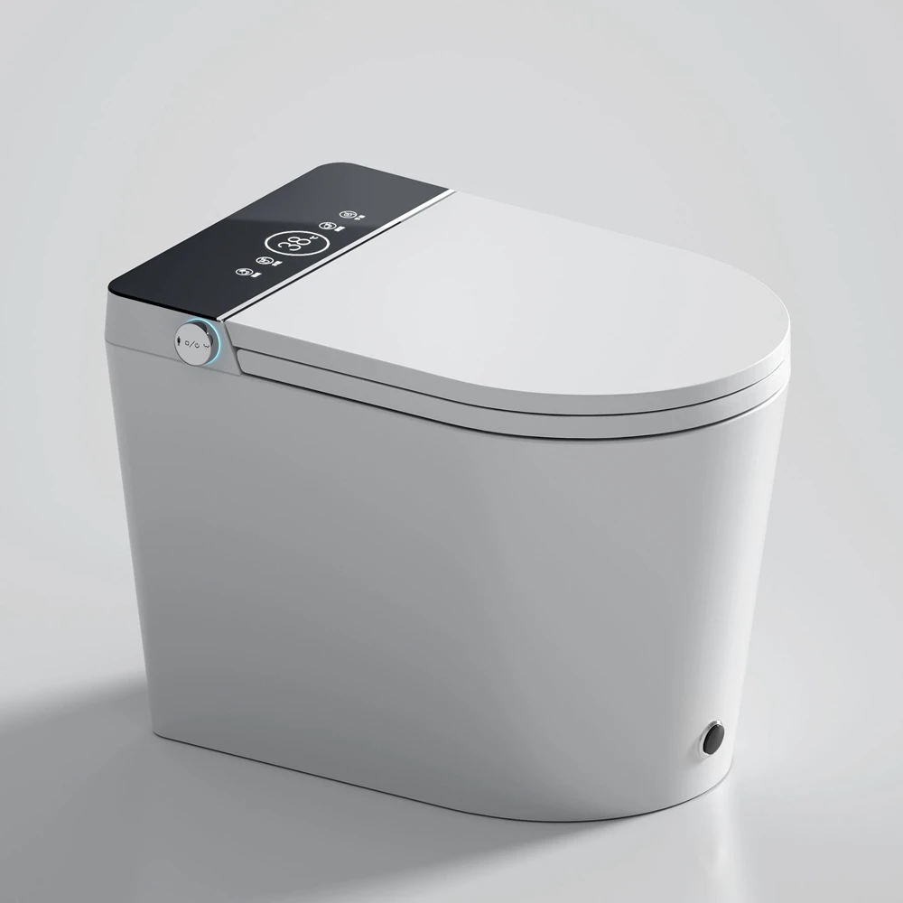 free hand intelligent household smart black fully automatic toilet water