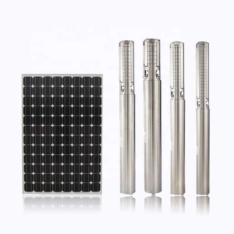 Solar Water Pumping for Agriculture Irrigation DC Submersible Well Pump with Solar Power System