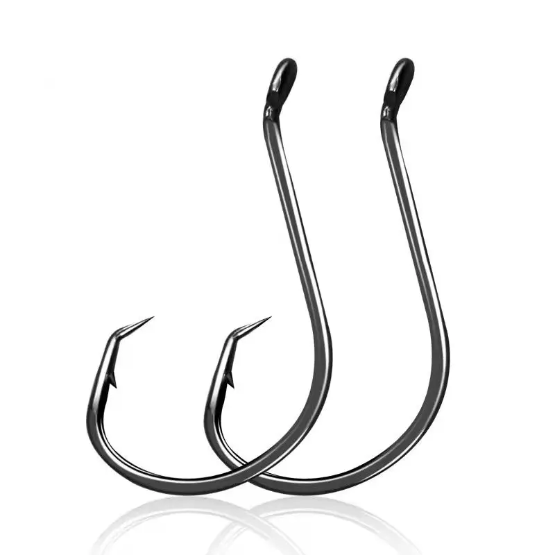 Wholesale 1/0-10/0 High Carbon Steel Fishhooks Tuna Bass Bulk Octopus Beak Hooks Fishing Circle Hooks For Saltwater