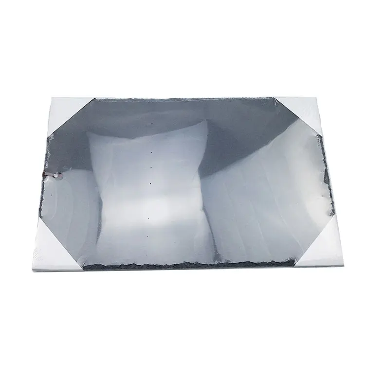 
2021 Newest Wholesale Custom Kitchen Laser Engrave Rectangle Slate Stone Plate 