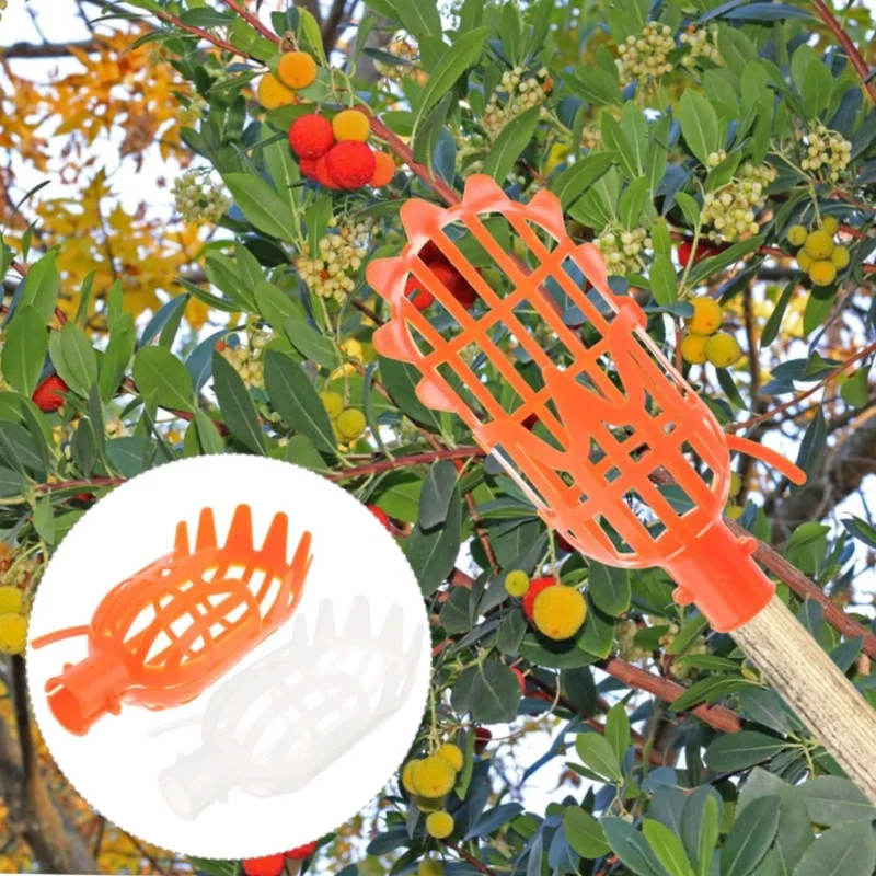 High-Altitude Fruit Picker Loquat Bayberry Persimmon Orchard Picking Tools Including Mango Collector Fruit Picker Baskets