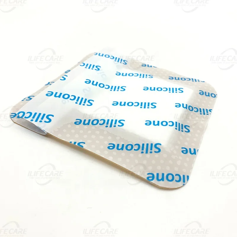 Silicone Foam Dressing with Border Adhesive  Waterproof Wound Dressing Bandage for Wound Care