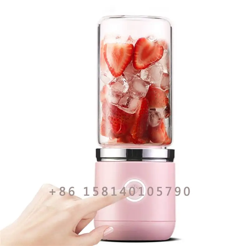 450ml Portable Electric Fruit Juicer USB Rechargeable Smoothie Blender Machine Mini Fruit Mixer Cup Juicing Cup Kitchen Mixer