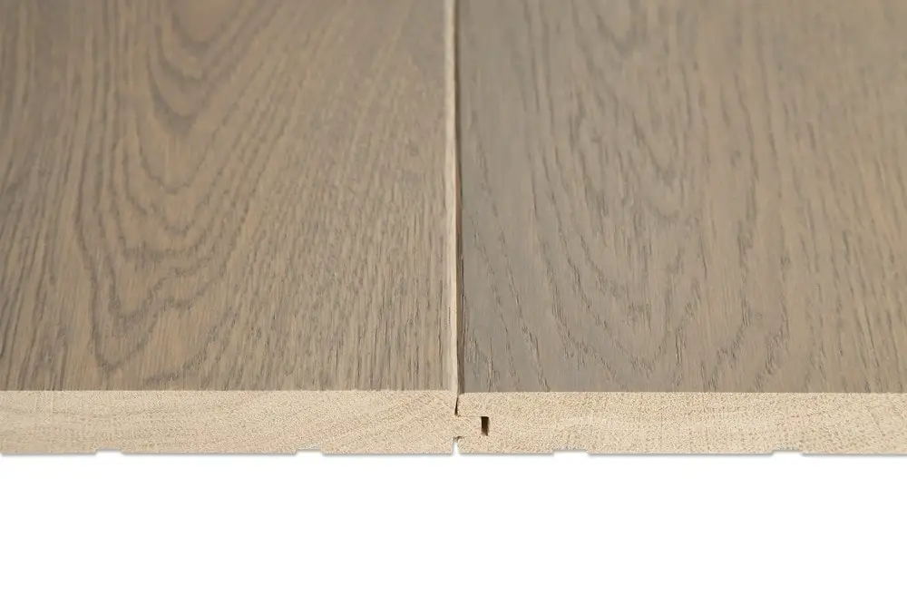 150mm wide light grey oak solid wood flooring