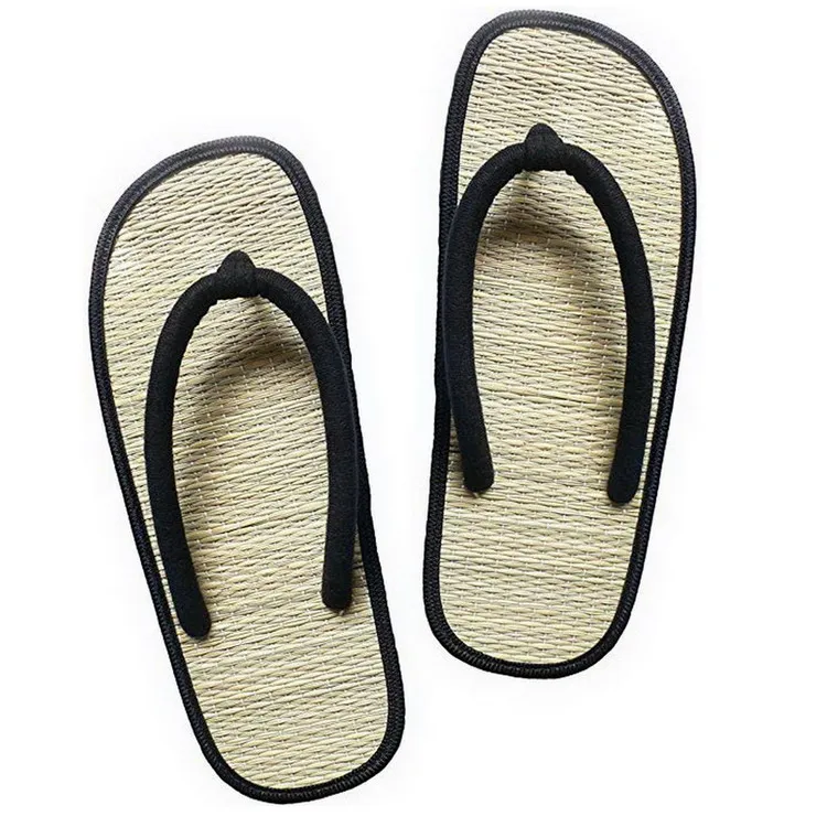 New Arrival New Design Bamboo Straw Flip Flops
