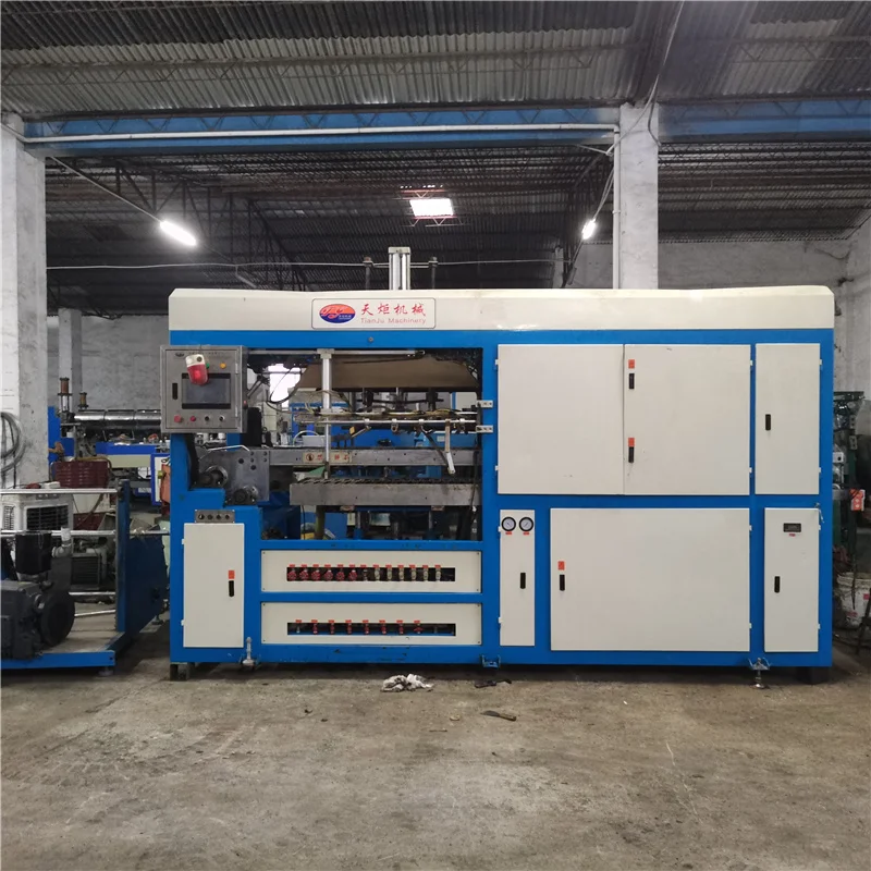 Used blister thermoforming disposable tray plastic automatic thermo vacuum forming machine