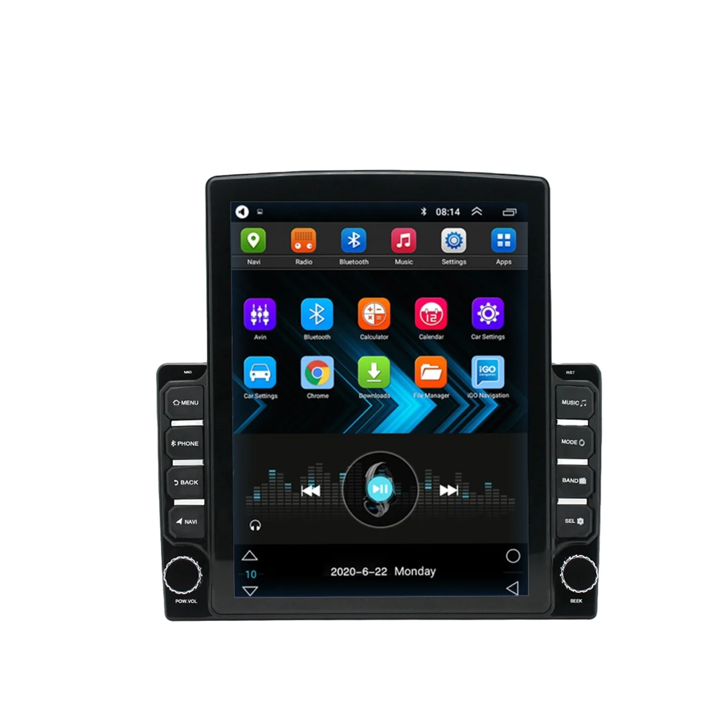 Zmecar New Big 9.7 Inch Vertical Screen Tesla Style 1+16gb Carplay Android Auto GPS Wifi FM RDS Standing Screen Car Dvd Player