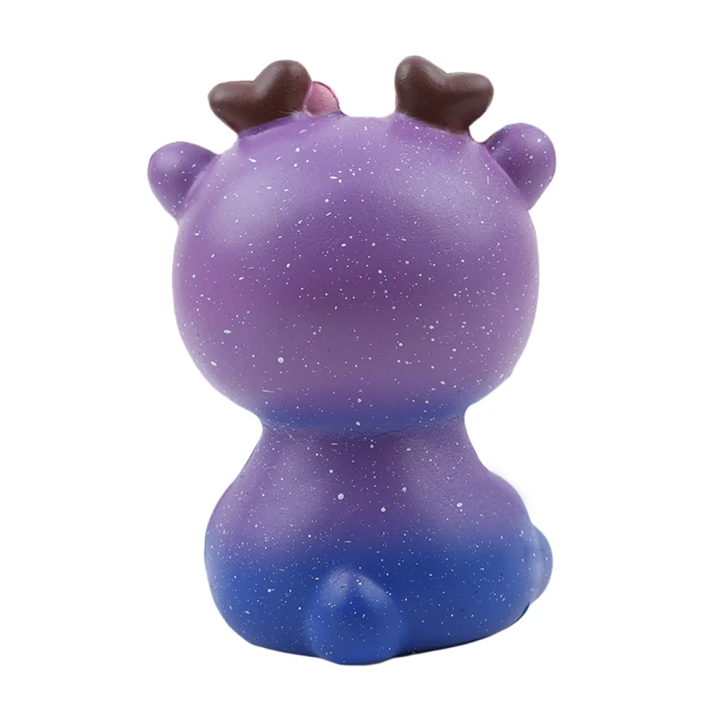 2024 New Custom Squeeze Toys  4.3 Inch Galaxy Cream Scented Slow Rising Squish Deer Kids Toys Animals Deel Gifts