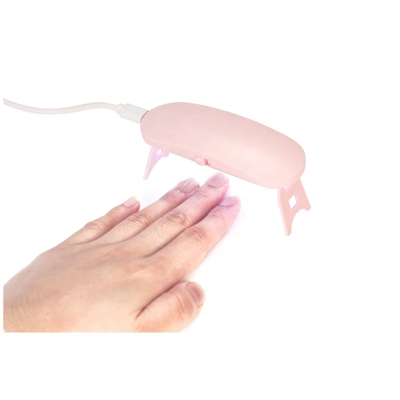 lmpara les uas 6W Mini Nail Dryer Portable 3 LED UV Manicure Home Use Nail Lamp For Drying Nails Polish Varnish With USB Cable