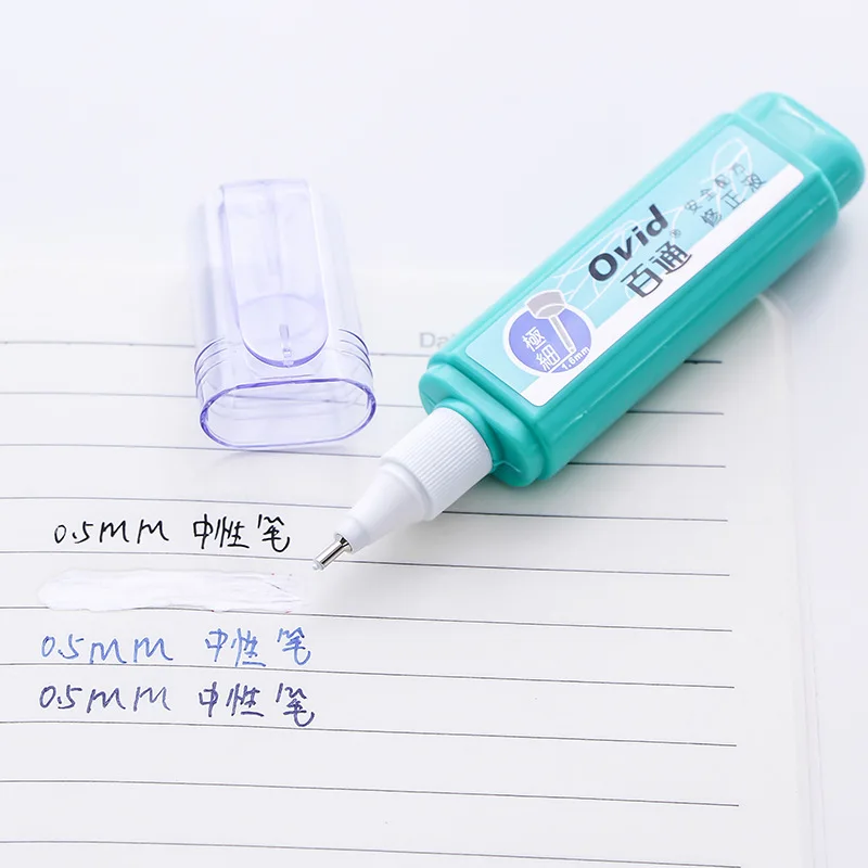 Liquid Correction Pen Jumbo Correction Pen Multi-Purpose Liquid White Out Pen for School, Office & Home