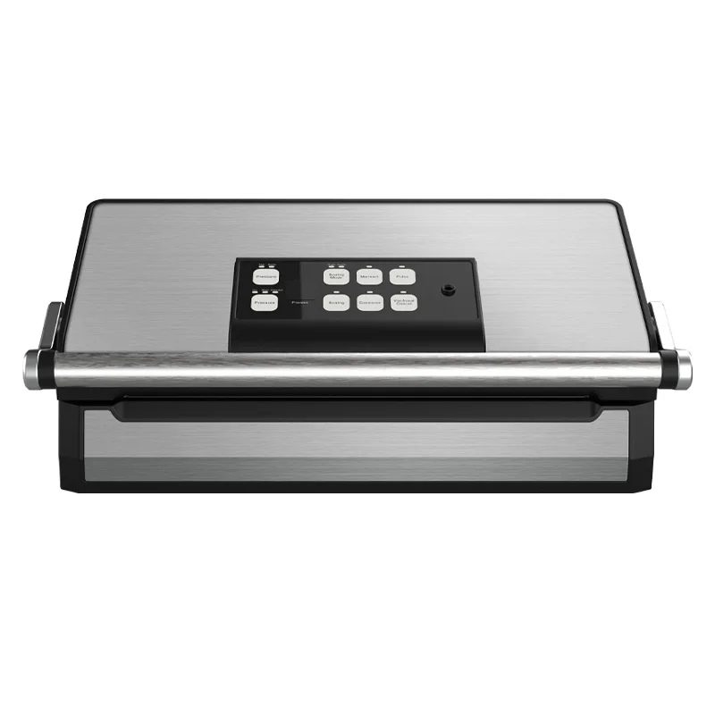 OOTD -90Kpa New Model Handle Stainless Steel Vacuum Sealer For Food Storage Double Sealing Vacuum Sealer