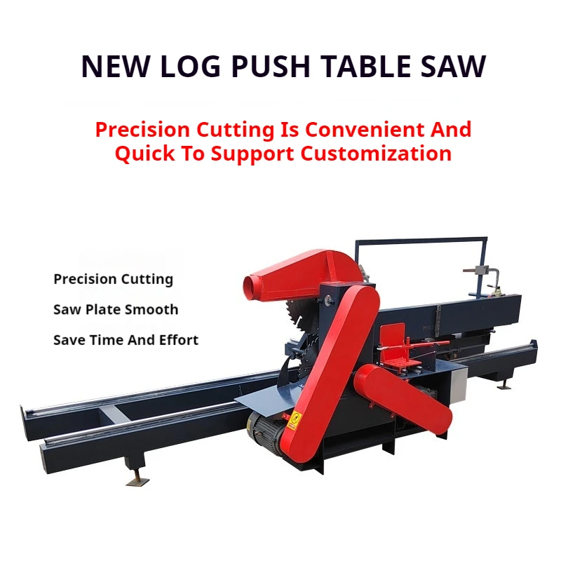 Brand New 380V Horizontal Square Wood Push Semi-Automatic Circular Saw 380V Horizontal Log Cutting Board Saw Saw Machine