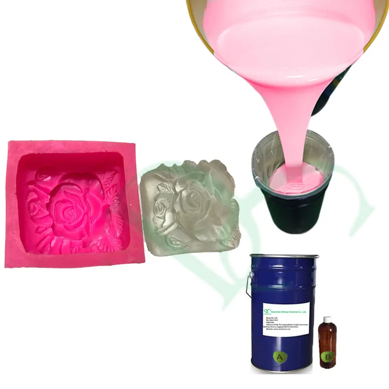 Mix Ratio 2%-4% Condensation Cure Silicone Rubber For Resin Craft Concrete Mold