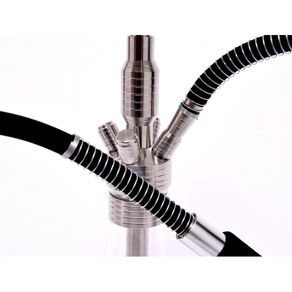 Stainless Steel Coil Shisha Hose Protection Compression Tube Sleeve hookah  Spring