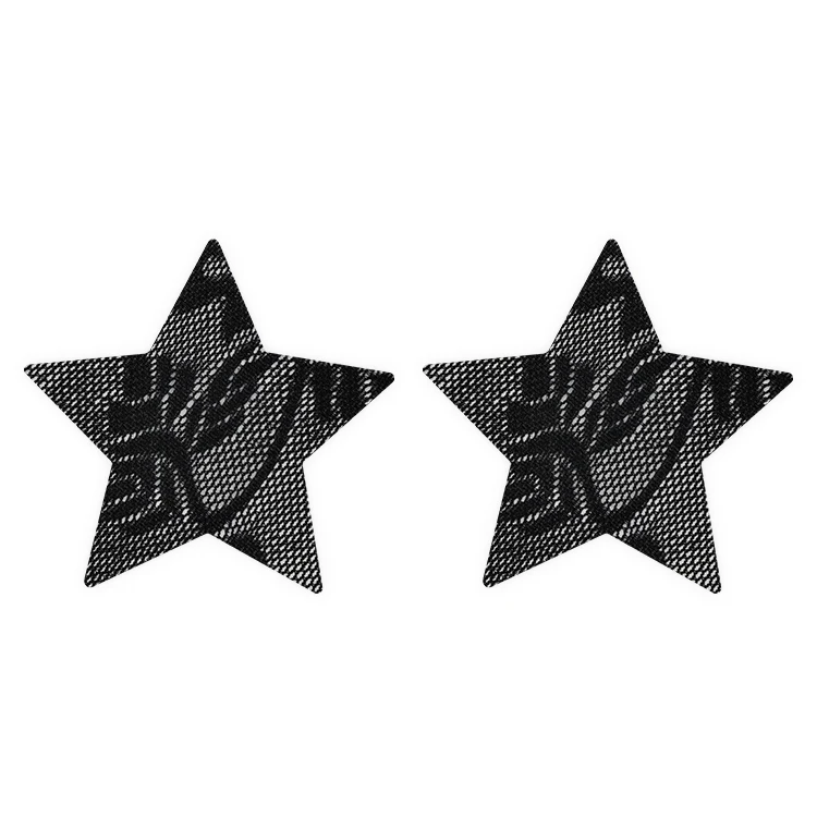 Lace Pasties Nipple Covers Stickers for Women Rave Party Disposable Sticky Breast Petals