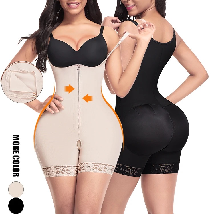 HEXIN Private Label Plus Size Bodysuit Seamless Shapewear Corset Butt Lifter Underbust Body Shapers Lingerie Open Crotch Waist Trainer