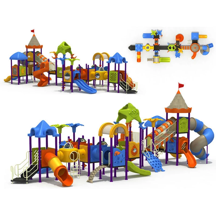China Outdoor Playground Equipment Adult Outdoor Cartoon Kids Playground Water Slide