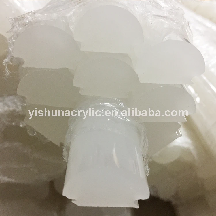 Guangzhou manufacturer  custom extruded pmma  light diffusion acrylic rod for modern lighting lampshade