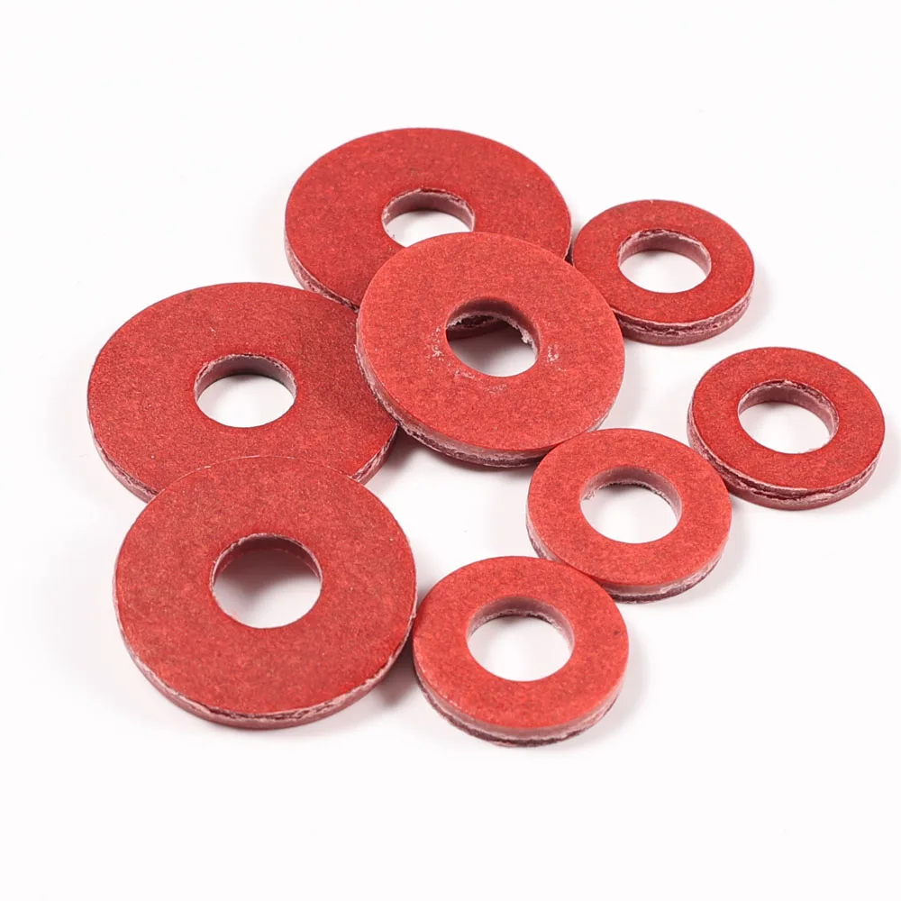 DIN125 Metic Red Vulcanized Insulation Paper Washer Red Fiber Flat Washer