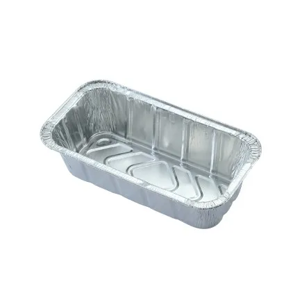 Custom Logo Hot Sale 6a tin foil pan disposable aluminum tray food aluminum foil container loaf foil trays/pan with lids