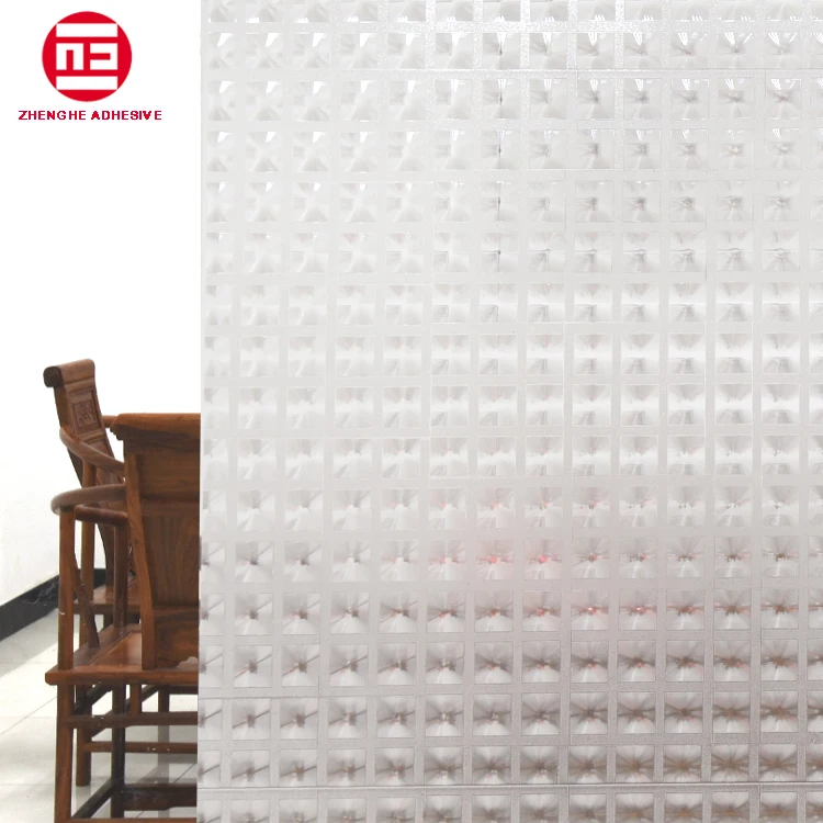  Цветная декоративная клейкая пленка для окон Zhenghe с принтом на заказ